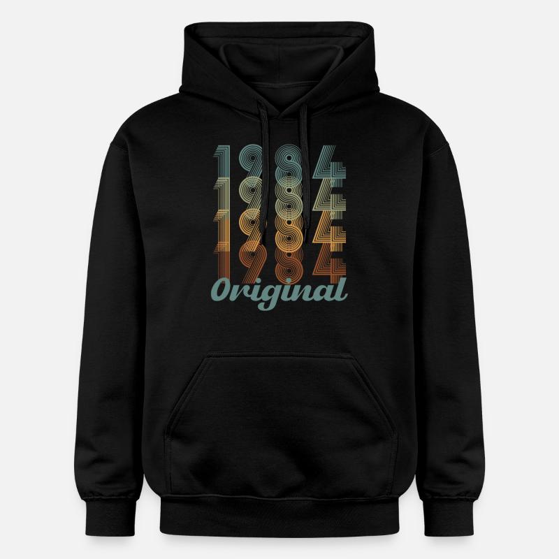 Vinatge 1984 Cadeau d’anniversaire - Sweat à capuche Softstyle® Gildan Unisexe - noir