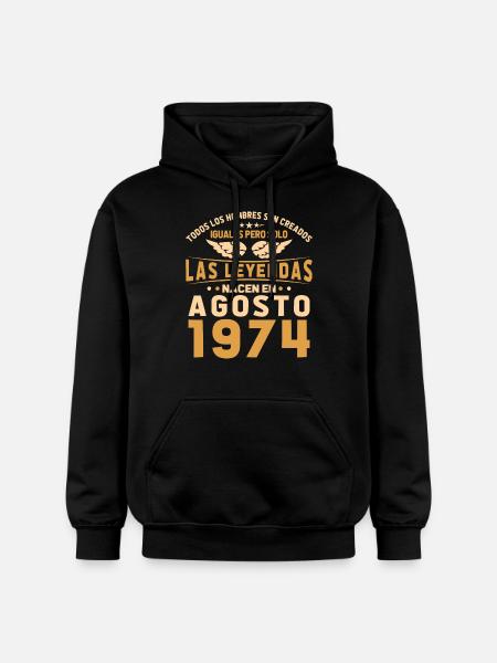 The Legends August 1974 - Gildan Unisex Softstyle® Midweight Hoodie - black