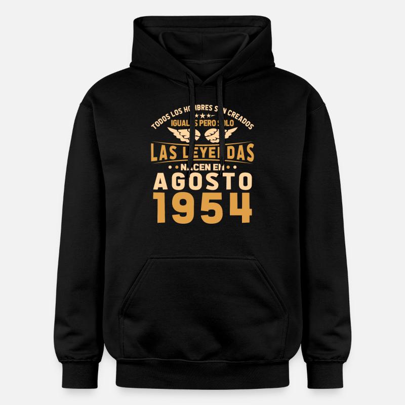 Les Légendes Août 1954 - Sweat à capuche Softstyle® Gildan Unisexe - noir