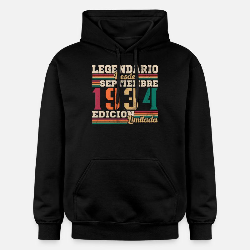Légendaire depuis 1934 Septembre - Sweat à capuche Softstyle® Gildan Unisexe - noir