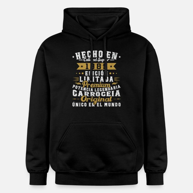 Fabriqué en 1985 Cadeau d’anniversaire - Sweat à capuche Softstyle® Gildan Unisexe - noir