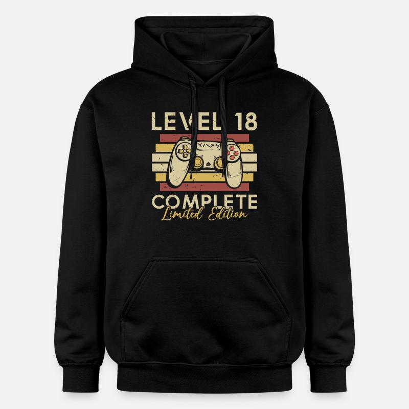 Niveau 18 Complet - Sweat à capuche Softstyle® Gildan Unisexe - noir
