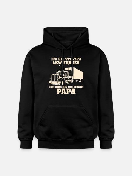 LKW PAPA - Gildan Unisex Softstyle® Midweight Hoodie - Schwarz