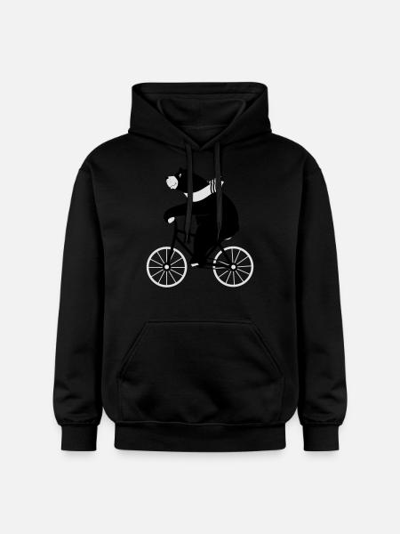 spread_baerbike - Gildan Unisex Softstyle® Midweight Hoodie - Schwarz