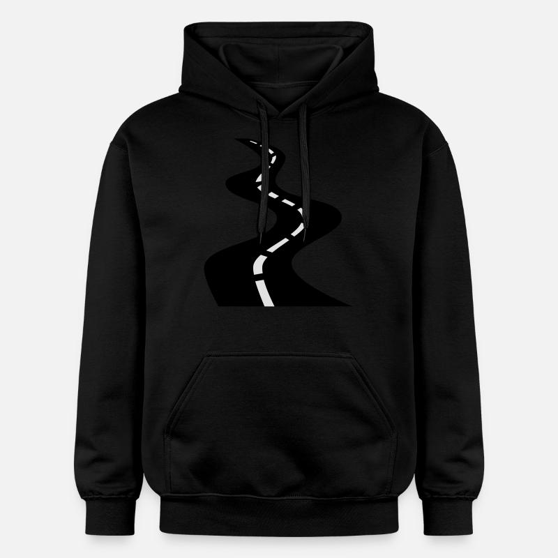 Route - Sweat à capuche Softstyle® Gildan Unisexe - noir