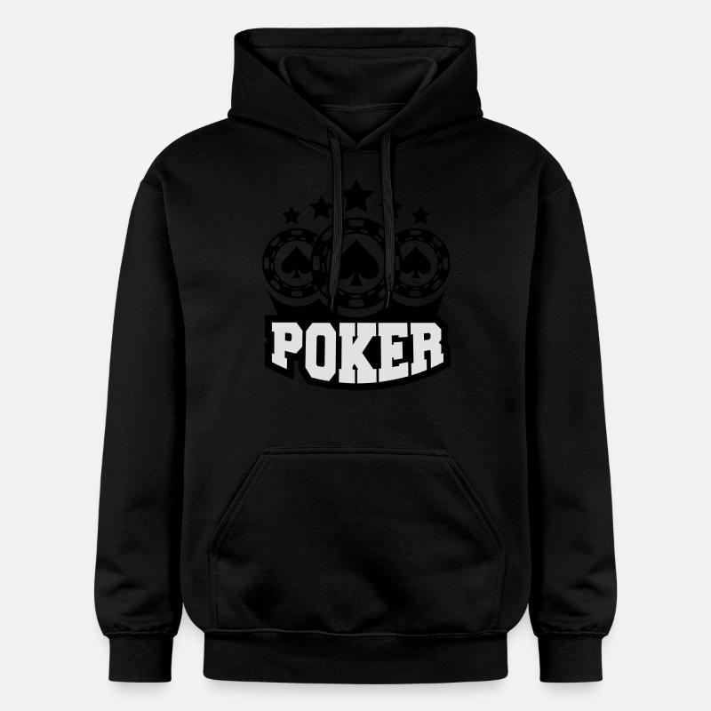 poker_player_c2 - Sweat à capuche Softstyle® Gildan Unisexe - noir