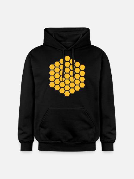 Honeycomb - Gildan Unisex Softstyle® Midweight Hoodie - black