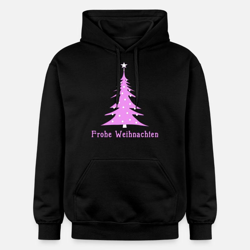 Rose de Noël - Sweat à capuche Softstyle® Gildan Unisexe - noir