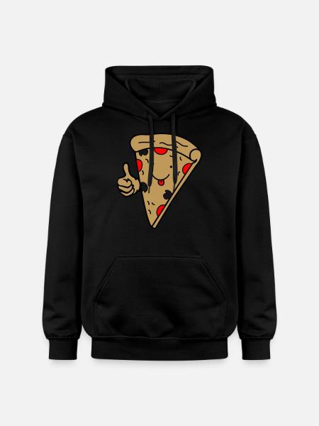 Pizza Comic 02 - Gildan Unisex Softstyle® Midweight Hoodie - black
