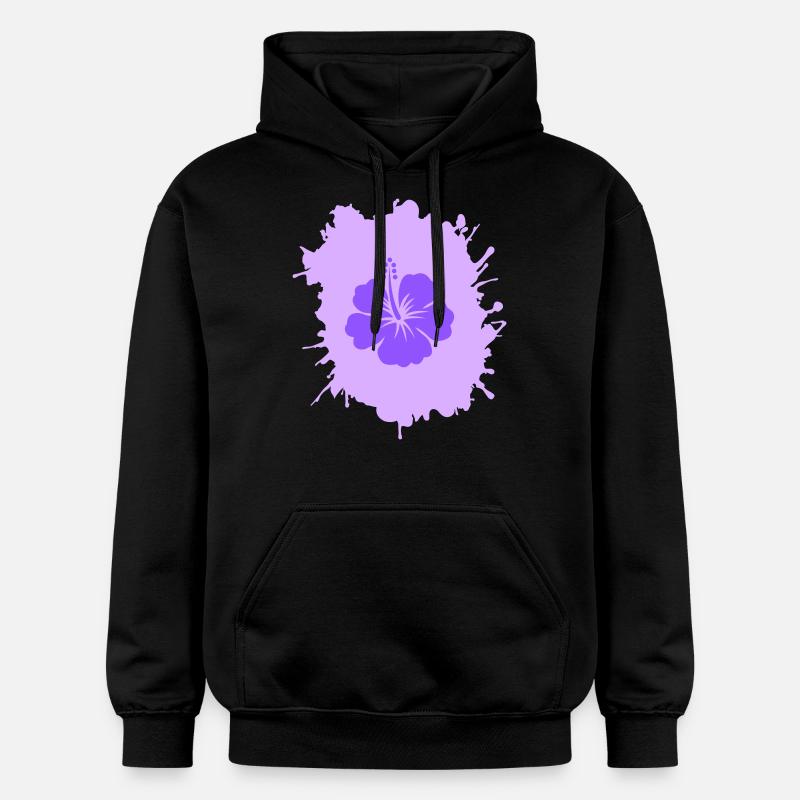 Taches d’hibiscus - Sweat à capuche Softstyle® Gildan Unisexe - noir