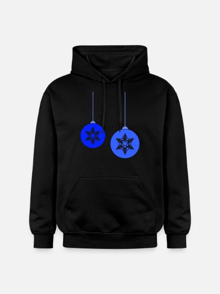 Weihnachtskugeln Stern frost - Gildan Unisex Softstyle® Midweight Hoodie - Schwarz