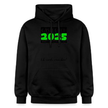 Confirmation 2025 Guestbook Decoration Girls Boys - Gildan Unisex Softstyle® Midweight Hoodie - black - Front - Marisol (170cm) & Nik (191cm)