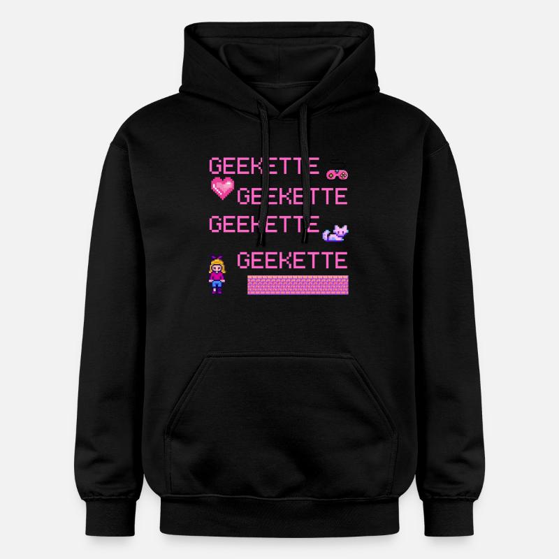 Geekette - Sweat à capuche Softstyle® Gildan Unisexe - noir