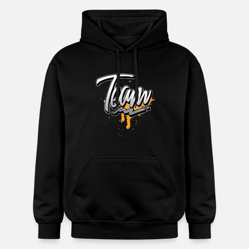 Équipe - Sweat à capuche Softstyle® Gildan Unisexe - noir