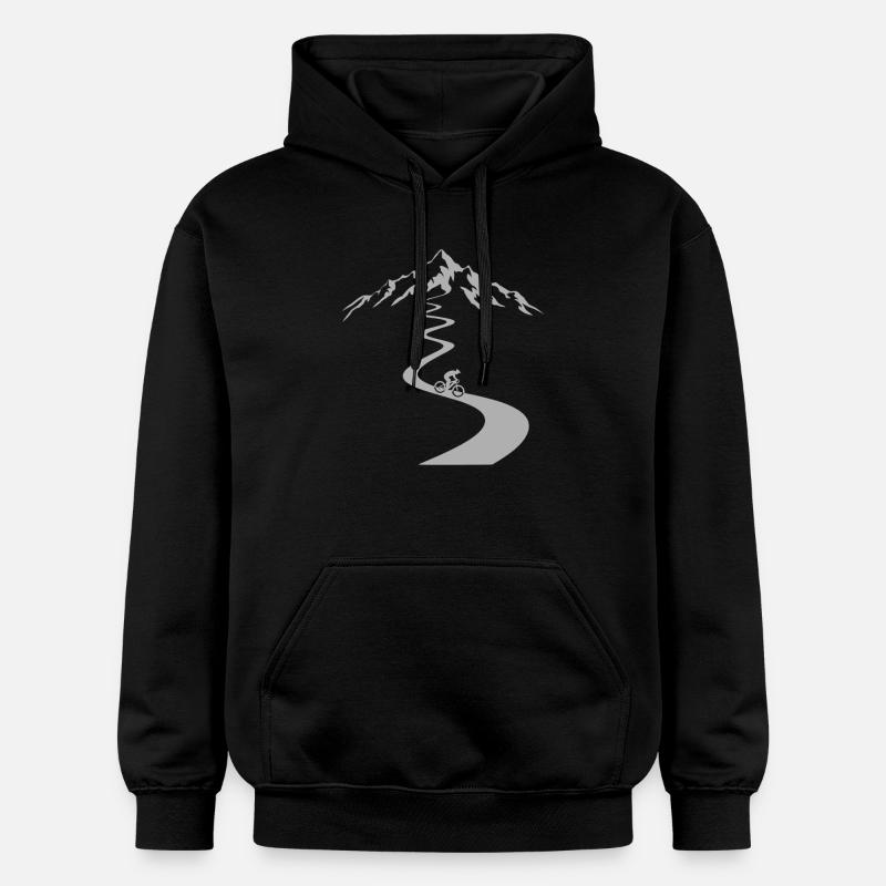 VTT Vélo Cyclisme - Sweat à capuche Softstyle® Gildan Unisexe - noir