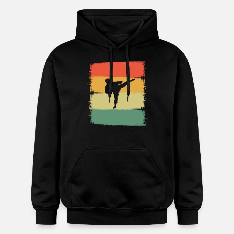 Karaté - Sweat à capuche Softstyle® Gildan Unisexe - noir