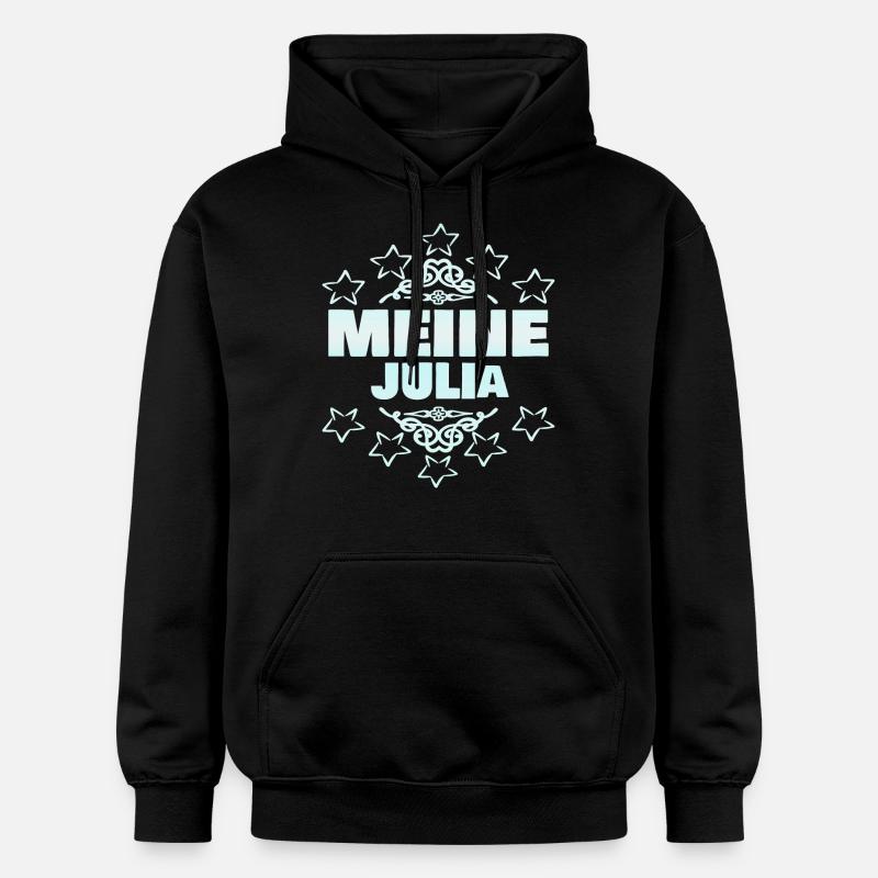 Julia als Mädchen - Gildan Unisex Softstyle® Midweight Hoodie - Schwarz