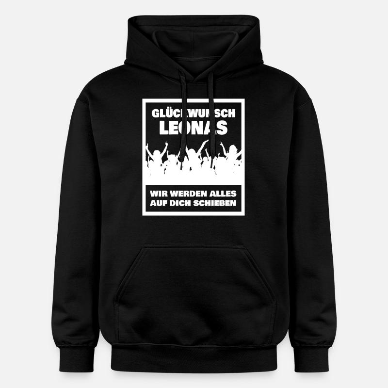 Leonas - Sweat à capuche Softstyle® Gildan Unisexe - noir