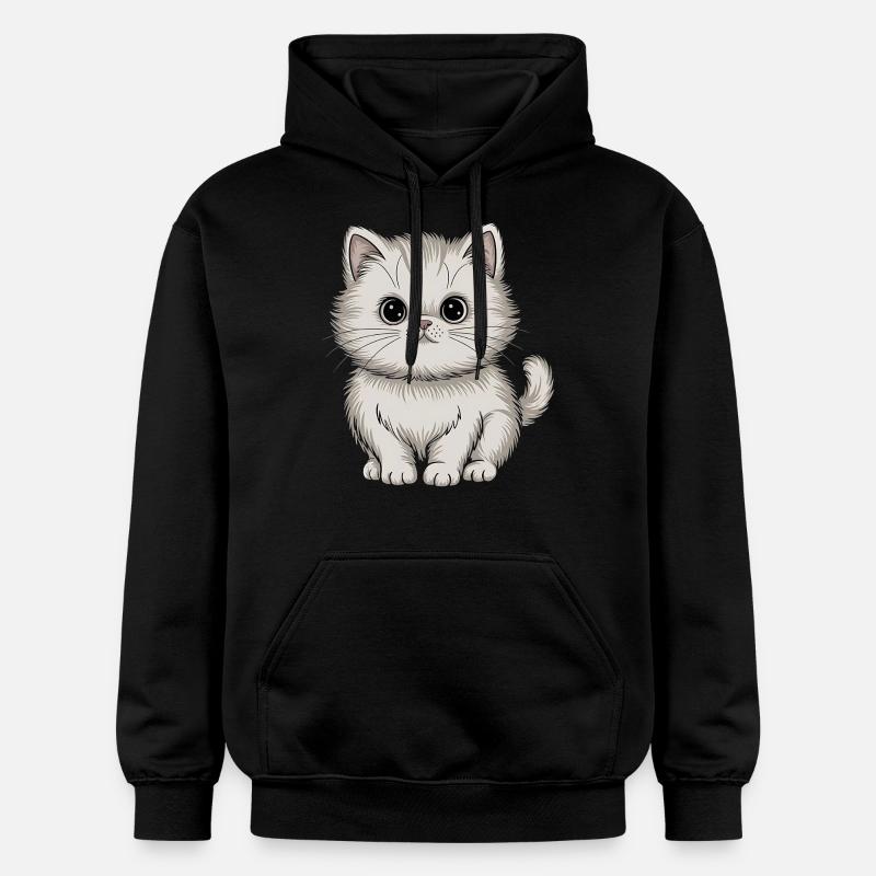 Chat persan - Sweat à capuche Softstyle® Gildan Unisexe - noir