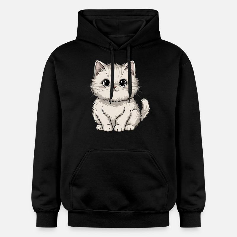 Chat persan - Sweat à capuche Softstyle® Gildan Unisexe - noir