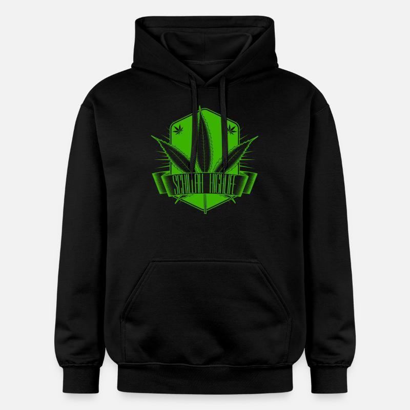 Schillah - High Life Vert 02 - Sweat à capuche Softstyle® Gildan Unisexe - noir