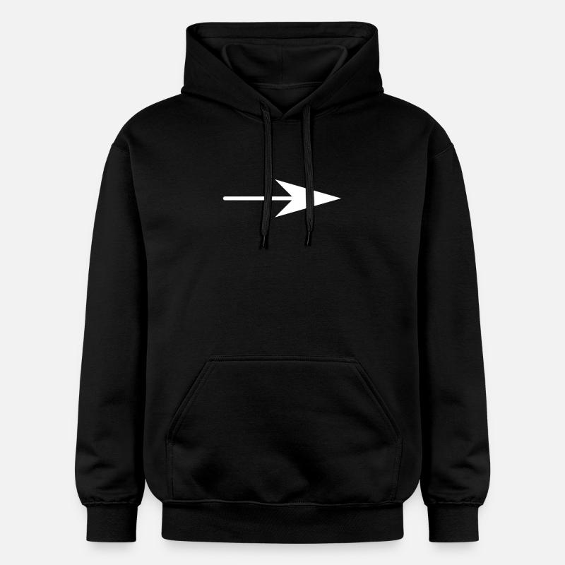 Flèche droite - Sweat à capuche Softstyle® Gildan Unisexe - noir