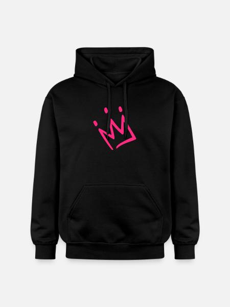 Krone Rosa - Gildan Unisex Softstyle® Midweight Hoodie - Schwarz