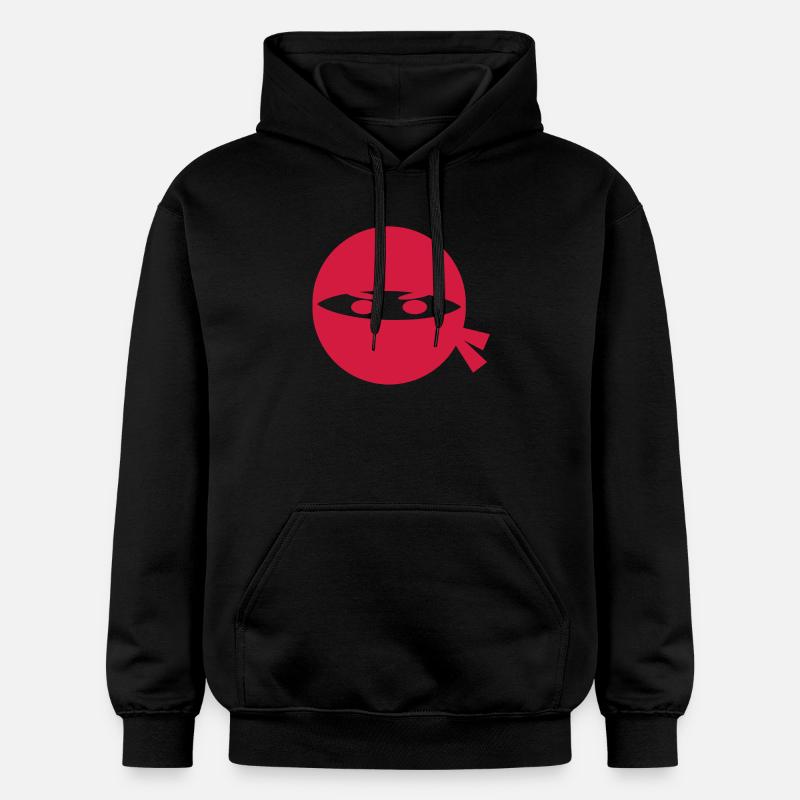 Tête de ninja - Sweat à capuche Softstyle® Gildan Unisexe - noir