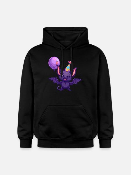 Bat Birthday Baby - Gildan Unisex Softstyle® Midweight Hoodie - black