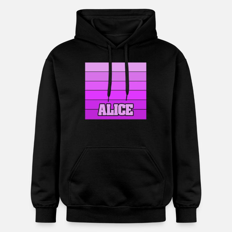 Cadeau pour Alice - Sweat à capuche Softstyle® Gildan Unisexe - noir