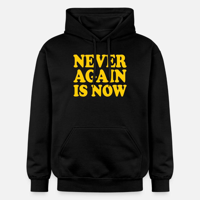 Never again is now - Sweat à capuche Softstyle® Gildan Unisexe - noir