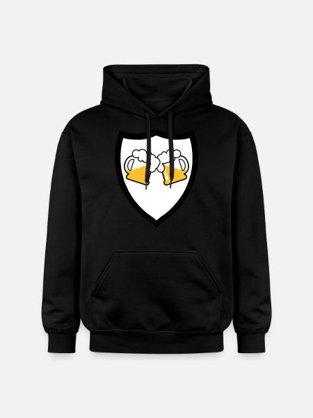 Bier Emblem 3c - Gildan Unisex Softstyle® Midweight Hoodie - Schwarz
