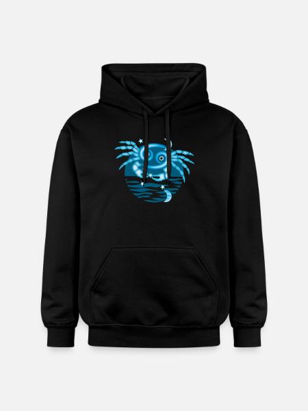 Zeichen des Krebs-Tierkreises - Gildan Unisex Softstyle® Midweight Hoodie - Schwarz