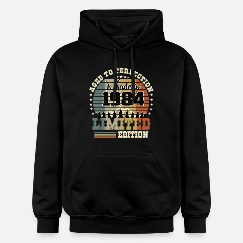 Édition limitée 1984 - Sweat à capuche Softstyle® Gildan Unisexe - noir