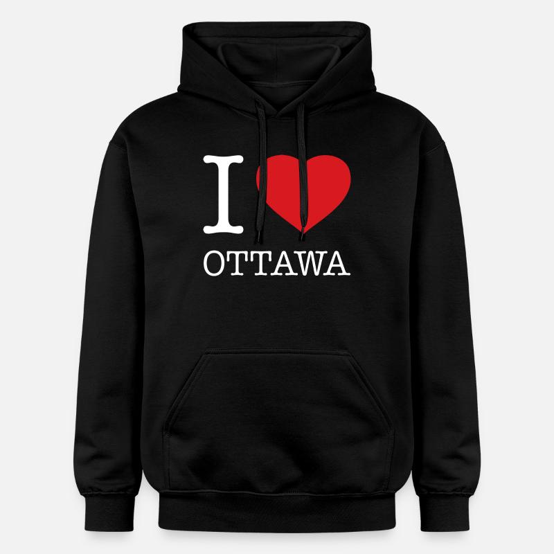 J’ADORE OTTAWA - Sweat à capuche Softstyle® Gildan Unisexe - noir