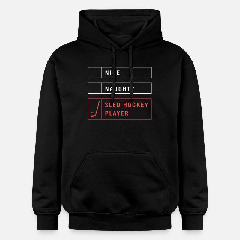 Hockey sur glace Para Handicap - Sweat à capuche Softstyle® Gildan Unisexe - noir