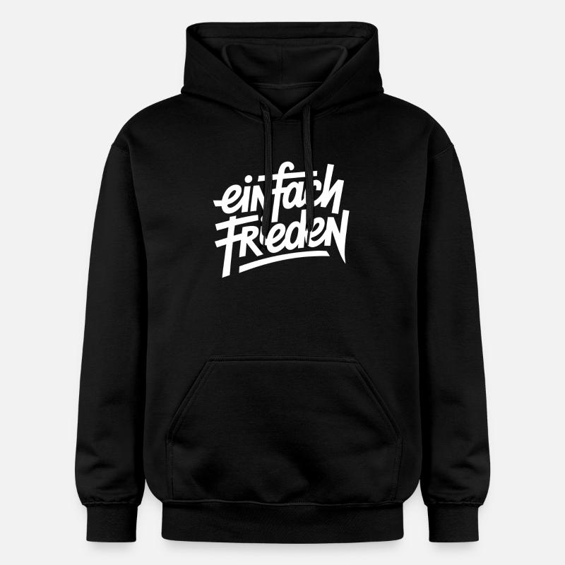 Simplement la paix - Sweat à capuche Softstyle® Gildan Unisexe - noir