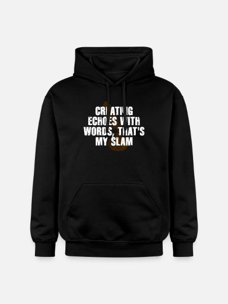 Slam Poetry Guitar Echos - Sweat à capuche Softstyle® Gildan Unisexe - noir