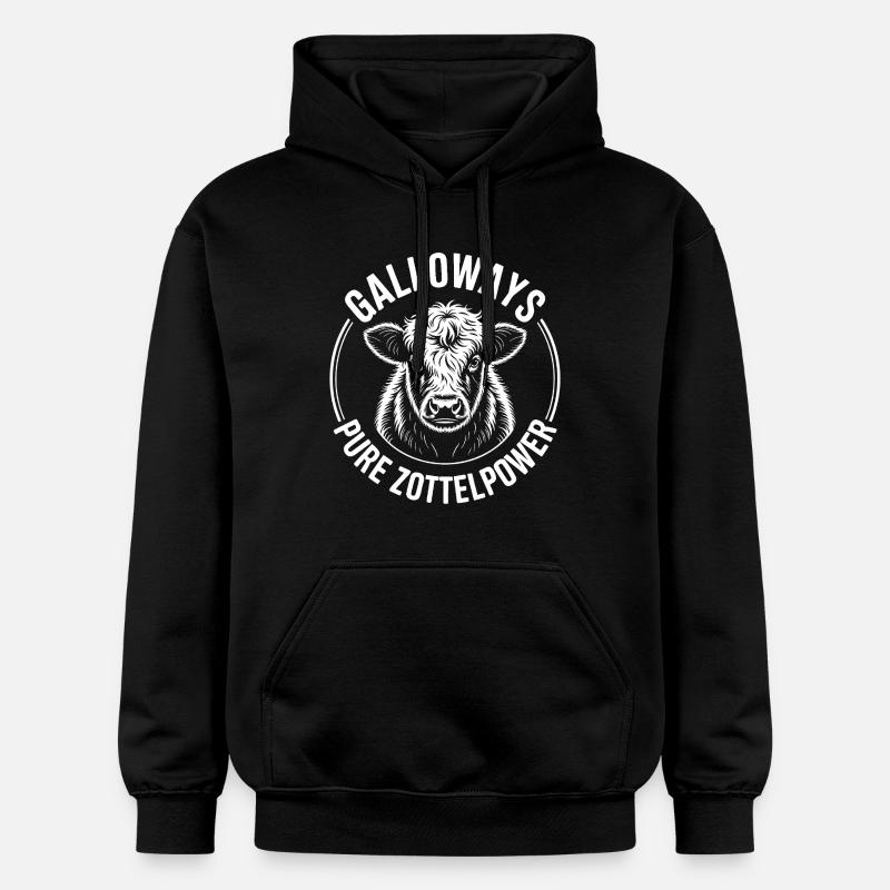 Tête de bœuf de Galloway - Sweat à capuche Softstyle® Gildan Unisexe - noir