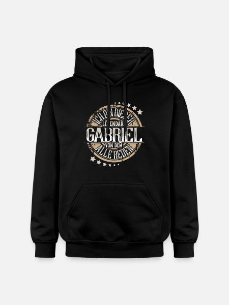 Gabriel - Gildan Unisex Softstyle® Midweight Hoodie - Schwarz