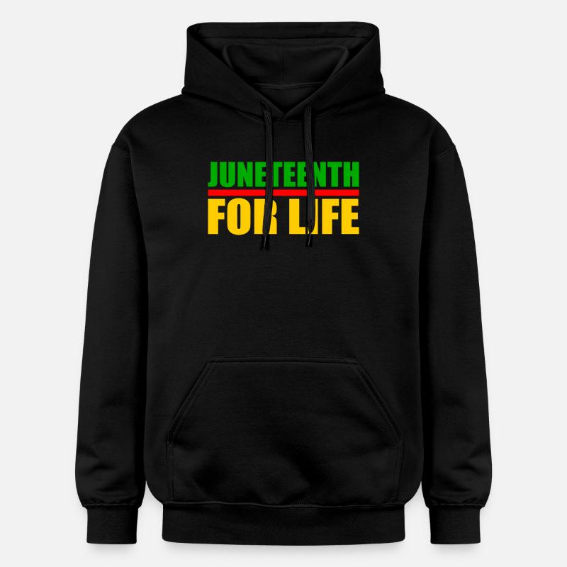 juneteenth - Sweat à capuche Softstyle® Gildan Unisexe - noir