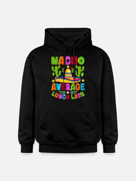 Nacho Average Lunch Lady - Gildan Unisex Softstyle® Midweight Hoodie - Schwarz