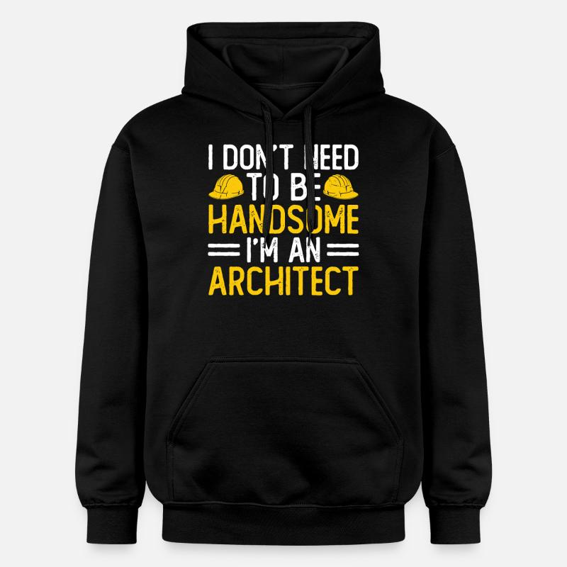 Architecte - Sweat à capuche Softstyle® Gildan Unisexe - noir