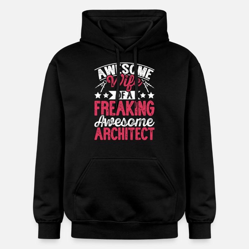 Architecte - Sweat à capuche Softstyle® Gildan Unisexe - noir