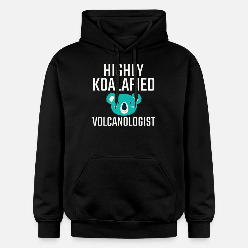 Volcanologue Koalafied Volcanologie - Sweat à capuche Softstyle® Gildan Unisexe - noir