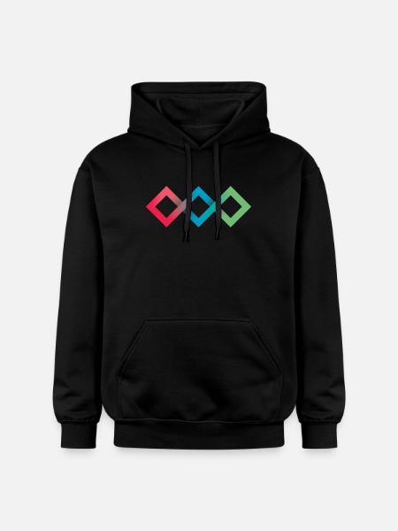 Fluo Diamonds - Sweat à capuche Softstyle® Gildan Unisexe - noir