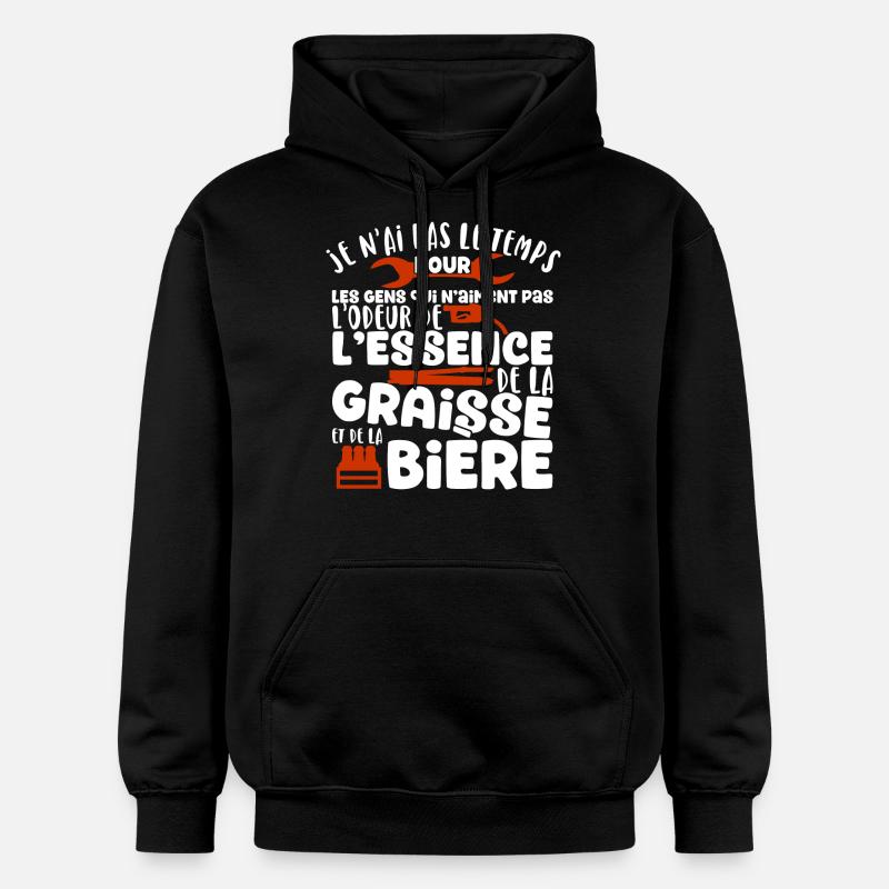 L'odeur de l'essence cadeau - Sweat à capuche Softstyle® Gildan Unisexe - noir