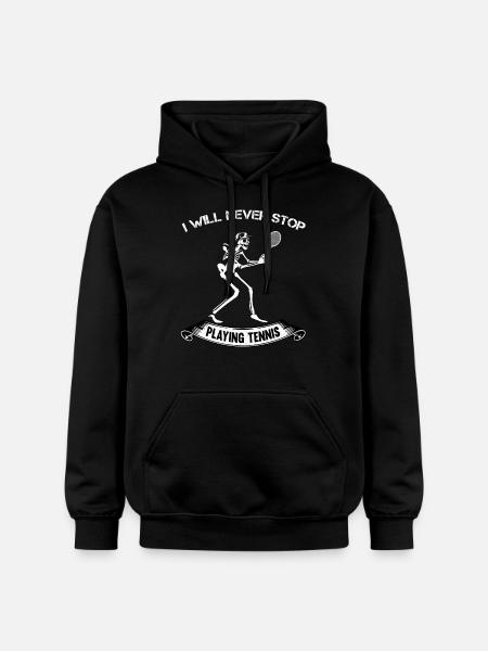 Tennis player - Gildan Unisex Softstyle® Midweight Hoodie - black