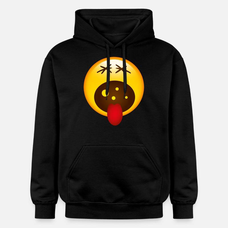 Smiley Screaming - Sweat à capuche Softstyle® Gildan Unisexe - noir