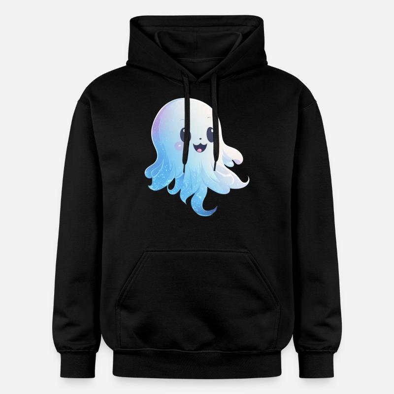 Spectre Kawaii Rieur : Doux - Sweat à capuche Softstyle® Gildan Unisexe - noir